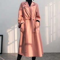 나도퀸 디오벨 벨티드 울 롱코트