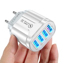 100W 초고속 PD 멀티 충전기 스마트폰 노트북 휴대전화 태블릿 4usb 빠른 충전 휴대 전화 유럽 표준 여행 플매트 카펫 러그 어댑터, [03] Eu