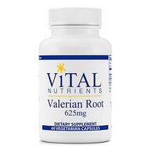 Vital Nutrients Valerian Root 625mg 바이탈 뉴트리언트 발레리안 루트 60정, 1개
