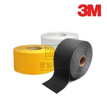 3M 차선테이프 논슬립 도로용 계단 아파트 주차장 미끄럼방지 테이프 50mm 75mm 100mm 152mm, 흰색, 152mm x 22M