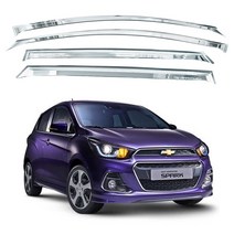 쉐보레 더 넥스트 스파크 전용 크롬 썬바이저 4개 1세트, 더 넥스트 스파크 크롬 썬바이저