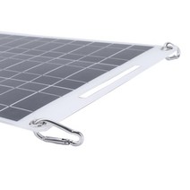 태양열패널 충전기 40W 12V 유연한 태양열 충전 패널 자동차 배터리 듀얼 USB 5V 출력, 한개옵션0