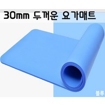 라움힐러 3cm 동종 최강 두꺼운 요가매트 홈트매트 운동기구매트 층간소음방지 운동매트, 블루 = 하늘색