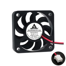 5010 브러시리스 팬 DC 5V 12V 24V 50X50X10MM 소형 전원 공급 장치 5CM 미니 라디에이터 쿨러 산업용 냉각 2PIN 배송, 24V XH2.54 2 핀