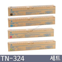 코니카미놀타 Bizhub C225dn C230dn C236dn C258 C308 C368 TN324 정품토너, 1개, 4색세트