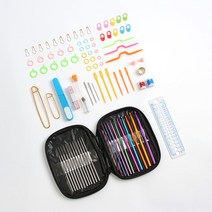 코바늘 손뜨게 세트 니트 초보 전문가 목도리 모자 가방 양말 뜨기 털실 코바늘 DIY 셋트