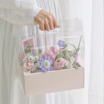 선물상자 꽃바구니 도매, 05_화이트