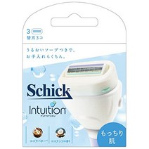 세련된 Schick 인투이션 푹신한 스킨 블레이드(3개입) シック Schick イントゥイション もっちり肌 替刃(3コ入)