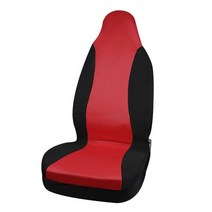 자동차 여름 통풍 쿨 시트 색 유니버설 버킷 카 커버 인테리어 장식 커버 자동 차량 용, 1pcs 레드 블랙
