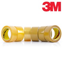 3M 372KS 박스테이프 40M OPP 택배 포장 투명 황색 이사 미색 포장용 택배용, 투명 70m (1EA)