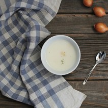 기타 바보사랑[무드앙코르]리노에리나 피크닉체크 리투아니아 린넨 테이블매트 블루 (키친크로스 겸용), 상세 설명 참조, 색상선택:샤프란옐로우