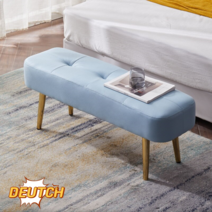 낮은침대 가벼운 럭셔리 스텝 의자 금속 발 휴대용 벤치 높은 총알 스폰지 복도 오스만 아름다운 실, 04 L60W30cm