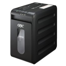 GBC 슈레더 조용한 가정용 사무실용 극소 세단 마이크로 크로스 컷 최대 세단 매수 5장 연속 사용 5분 CDDVD플라스틱 카드도 세단 가능 스테이플러 대응 더스트 박스 12 L A4약 200장 수용 1B 블랙