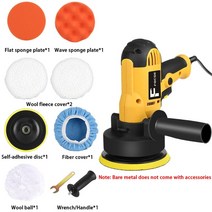 광택기 폴리셔 광택기계 자동차 대리석 광택 차량용 전동 왁싱 기계 600-3700rmp 220V700W 샌딩 및 사용, 02 9pcs_02 EU