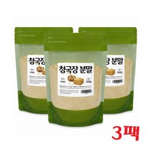 냄새안나는청국장 가루 콩100% 분말 500g 3팩, 3개