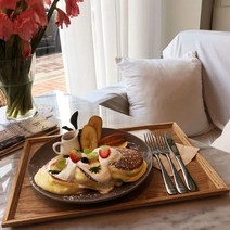 직목 원목쟁반, 블랙