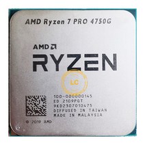 AMD Ryzen 7 PRO 4750G R7 3.6 GHz 8 코어 16 스레드 65W CPU 프로세서 L3 8M 100-000000145 AM4 소켓 중고