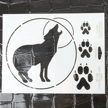 LEATHERCRAFT STENCIL-WOLF레더노리, 단품, 1개