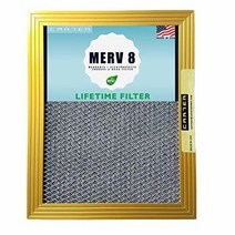 12X12X1 CARTER | MERV 8 평생 HVAC 및 퍼니스 에어 필터 세척 가능한 정전기 높은 먼지 유지 용량, 18X30X1