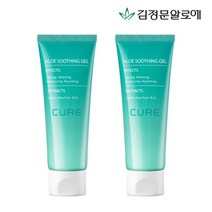 김정문알로에 큐어 알로에 수딩젤 100ml 2개