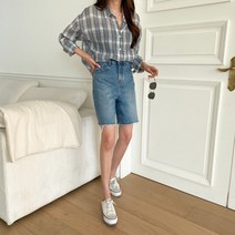 핏앤제이 ㅡ 니니피 컷팅 5부 데님 팬츠