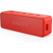 리퍼상품 Anker Soundcore 2 휴대용 블루투스 스피커 야외 베이스업 스테레오 페어링리퍼브, 빨간색