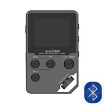 무손실 음원 하이파이 플레이어 amoi c10 hifi mp3 music player hd lossless mini sports jogging dac radio fm tf, 블루투스 그레이로, 128GB