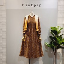 핑크피그 잔꽃 플라워 핀탁 원피스(PPA121OPS1203)