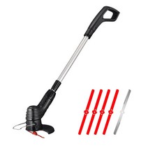 잔디깍기 수동식 잔디깍는기계 잔디깎이 제초기 연초기 무선 핸드헬드 잔디 깎는 기계 충전식 원예 도구, 01 Black_01 EU