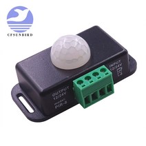 DC 12V 24V 8A 자동 조정 PIR 모션 센서 스위치 LED 스트립 라이트 램프 용 IR 적외선 감지기 모듈