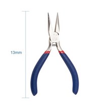 스냅링 플라이어쥬얼리 펜치 스테인레스 스틸 짧은 측면 커팅 체인 노즈 둥근 코 플라이어 주얼리 DIY 제작, 01 Chain-Nose Pliers