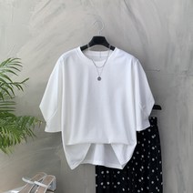 행복한여자 여성스러운 봉긋 퍼프 5부 소매 티셔츠