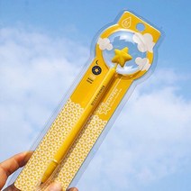 별모양 실리콘 소재 야광 볼펜 메시지 카드 선물