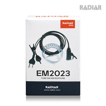 윈어텍 NXP-920용 라디아 EM2023 경호 이어마이크 D타입 무전기 튜브형 이어폰 무전기이어폰 이니어 리시버 / 투명튜브 포함 / 무통증
