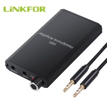 헤드폰앰프 LiNKFOR-휴대용 HiFi 이어폰 헤드폰 앰프 오디오 1000mAH 2 단계 게인 스위치 케이블 16-300 Oh