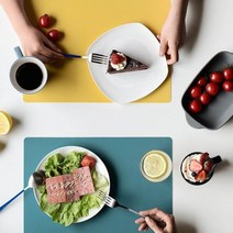 실리콘 식탁매트 홈카페 파스텔 테이블매트 주방매트 손님초대상차림 테이블보 식탁보, 그레이