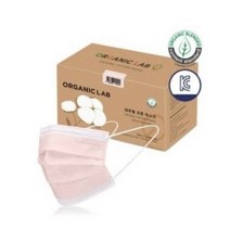 오가닉랩 내추럴 코튼 유기농 마스크 대형, 30매입, 5개, Peach