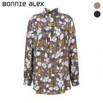 [보니알렉스] 플라워 하이넥 블라우스BASB109A