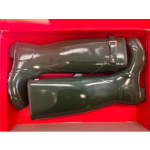 헌터 레인부츠 Genuine 여성 Hunter Gloss Green Original Tall Rain Boots - Choose Size