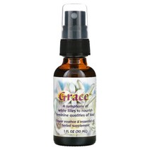플라워 에센스 서비스 Flower Essence Services Grace 꽃 및 에센셜 오일 30ml(1fl oz), One Color, One Size