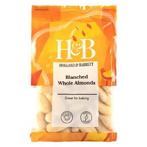 Holland & Barrett H&B 홀랜드앤바렛 데친 통 아몬드 100g Blanched Whole Almonds, 1개