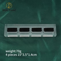 유리진열장 투명 광택 아크릴 피어싱 보석 디스플레이 스탠드 홀더 쇼케이스 블랙 벨벳 34816 구멍 귀걸이 구스와이, 02 B