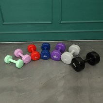 프로모릭스 컬러 코팅 육각 아령, 6kg, 1개