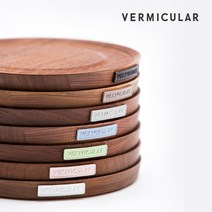 버미큘라 마그넷 트리벳 자석 냄비받침 18cm 월넛, 색상:베이지