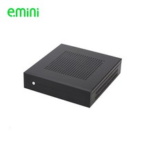 게이밍 pc조립 diy 조립컴퓨터 케이스 스틸 미니 HTPC 블랙 미니 ITX WallMount 브래킷 및 VESA 나사가있는 게임 PC 데스크탑