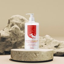 위드시어 정품 시어버터 투인원 샴푸 380ml 위드시어 강아지 샴푸 애견샴푸&컨디셔닝+건강간식(9회 죽염건빵(30g)), 5개
