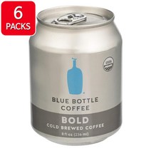 BLUE BOTTLE COFFEE Cold Brewed 블루보틀 커피 콜드 브루 볼드 캔 커피 8 fl oz 250ml 6팩