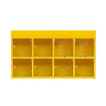 MDG4327 녹색 안전용품 보관함 개인보호구함 8구 가로형