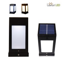 CY LED 태양광 사각 80x80 100x100 야외 옥외 외부 문주등 데크등 정원등, CY LED 태양광 사각 1.4W 80x80-전구색