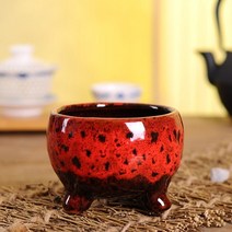 틀밭 대형화분도매 상추수경재배 키큰화분 난화분 콩분 플분 행인화분 삽목상자 슬릿분 세라믹 녹색 즙이 많은 화분 세라믹 가마 변경 즙이 많은 식물 화분 공예, 빨간색
